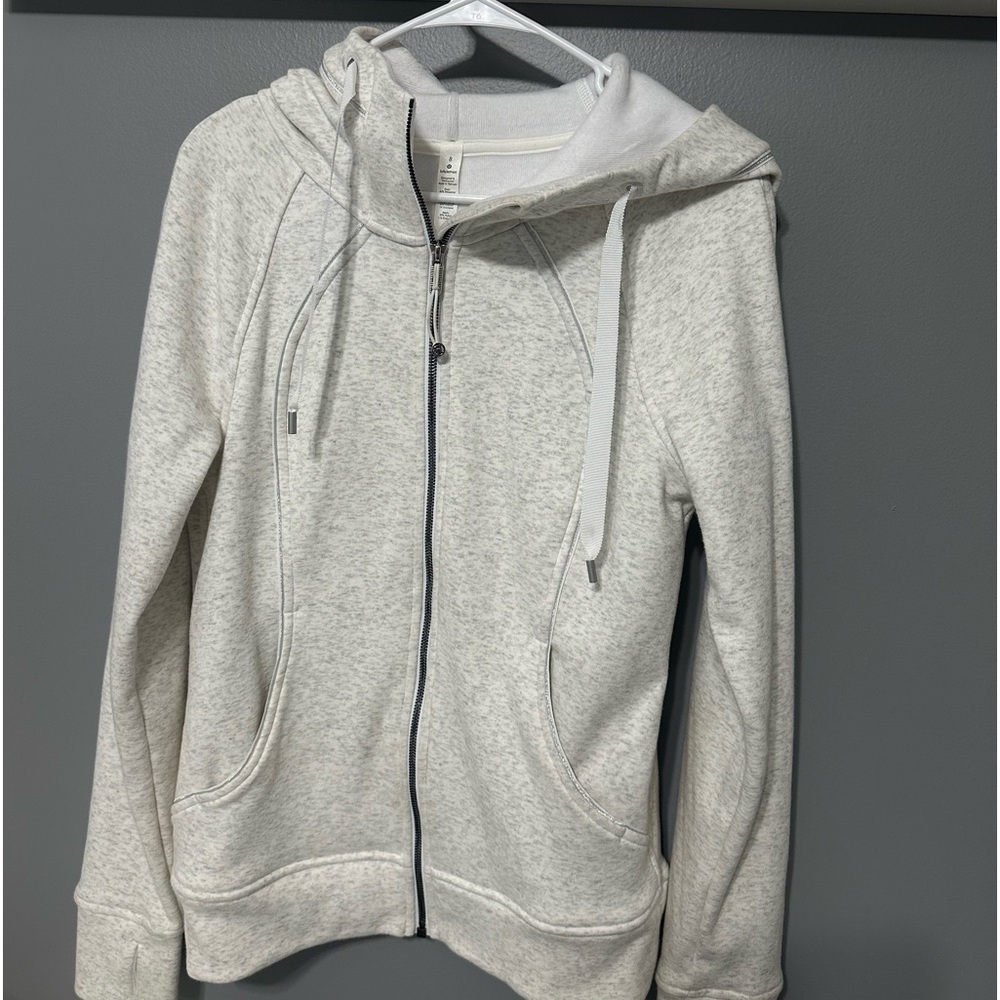 Lulu Zip-Up. Almost never worn. Perfect condition. So soft on inside!